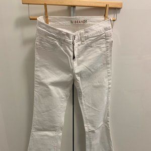 JBRAND WHITE FLARE JEANS